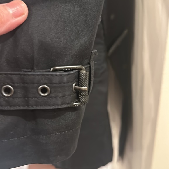 Burberry Brit Trench coat black removable hood check lining EXCELLENT condition - Picture 6 of 17